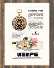 Rolex Lady-Date - WEMPE - Reklame Werbeanzeige Original-Werbung 1985