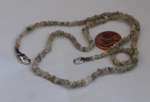 Weißgold roh diamant - roh, kette
