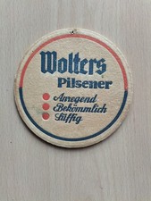 Bierdeckel Hofbrauhaus Wolters Braunschweig Nec Aspera Terrent