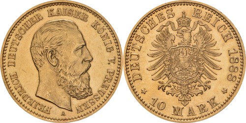 Preußen mark 1888 247 - preußen:10, j.