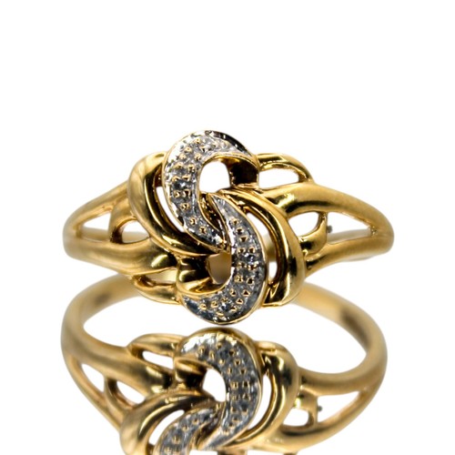 Gold weißer stein ring - gold,