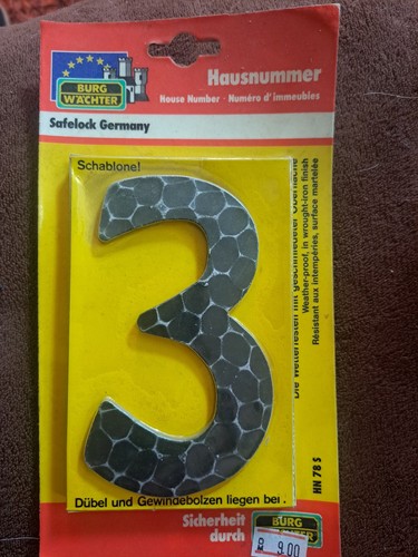 Hausnummer div stahl - div.,