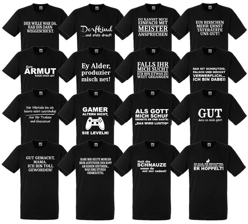 Sprüche shirt fun lustig - t-shirt,