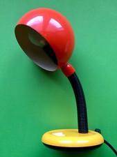 BRILLIANT Leuchte Kugel LAMPE Schwanenhals 60 70 Orange Panton Colani SPACE AGE