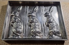 Schokoladenform Platte 3 Hasen