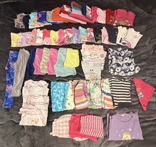 XXL Mädchen Wäschepaket Gr. 98/104 – 54 Teile Kleider Shirts Bodys Schlafanzüge