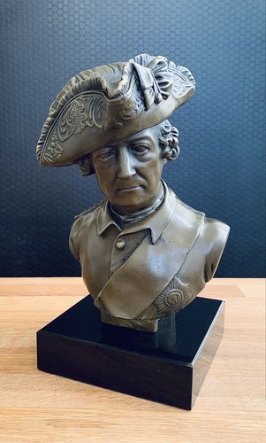 Bronzefigur könig friedrich - bronzefigur,