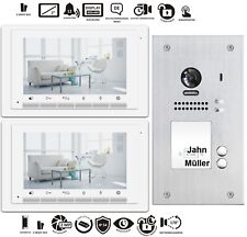 2 Familienhaus Video-Türsprechanlage Video Sprechanlage Video Gegensprechanlage