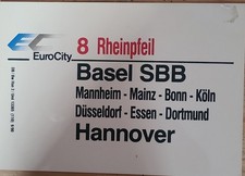 Zuglaufschild EC 8 "