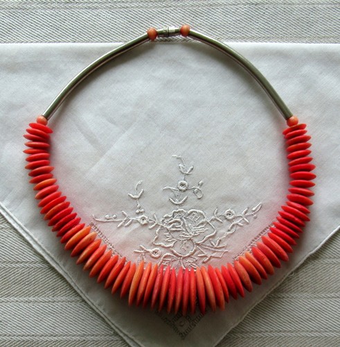 Collier rot schwarz - collier,