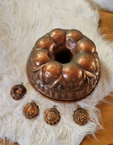 Vintage kupfer puddingform - vintage,