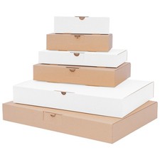 Maxibriefkarton weiß  braun