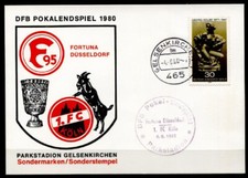 Fußball. Pokalendspiel 1980. Fortuna Düsseldorf -1.FC Köln. Sonderkarte.BRD 1980