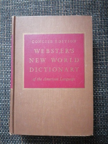 Webster new world dictionary - webster's,
