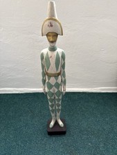 Vintage Holz Harlekin Figur