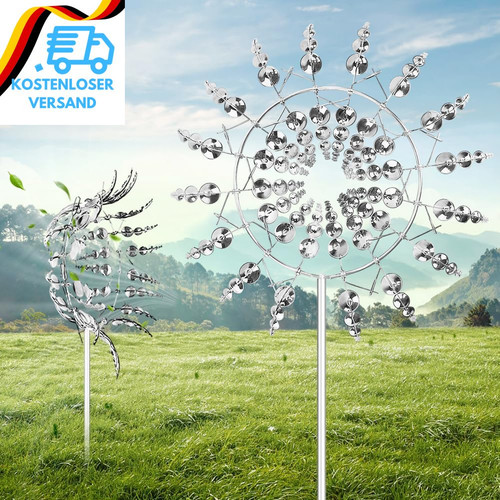 Windspiel edelstahl - edelstahl, 3d