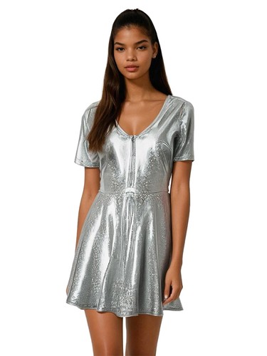 Disco space kleid silber - kleid,