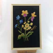 Vintage Stickbild Blumen