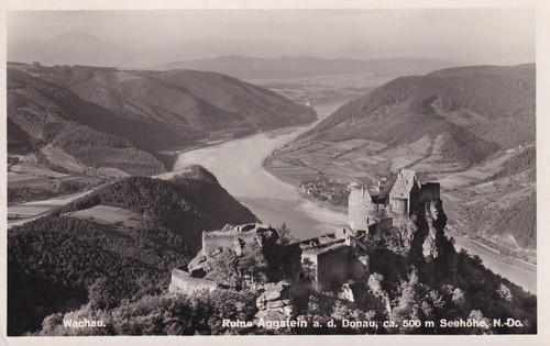 Postkarte ruine aggstein - postkarte,