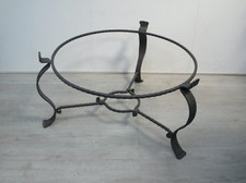 Großer Schmiedeeisen Rahmen für Couchtisch o Feuerschale, Handgefertigt, Vintage
