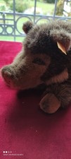 Steiff Wulle 072307 Wildschwein Unbespielt mit Knopf und Fahne