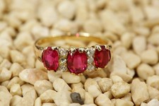 Art Deco Ring 585 Gold Rubin
