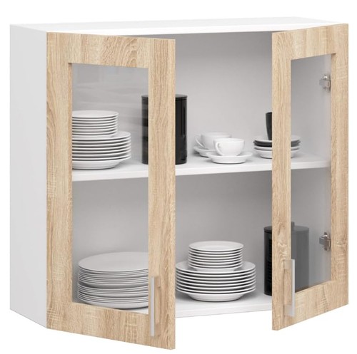 Bdw küchenschrank vitrine - küchenschrank,