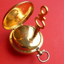 Spindel DAMEN TASCHENUHR, Gold, kleine Fehler, sonst gute Funktion, ca.1815