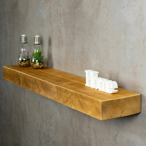 Levandeo wandregal holz massiv - holz,