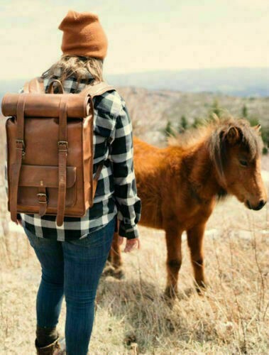 Roll top backpack rucksack - backpack,