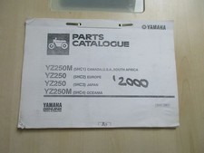 Yamaha YZ 250 M YZ 250 Ersatzteilkatalog Ersatzteilliste Catalogue 205HC-100E1