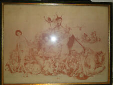 Grafik, große Farblithographie 1 / 30, von 1976, Karl Otto Bachmann, signiert,  