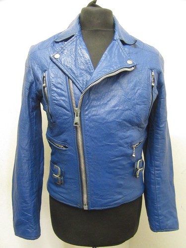 Vintage 70er blaue leder - vintage,