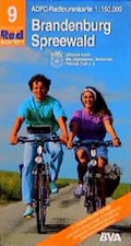 Radtourenkarten 1:150000 (ADFC) / Brandenburg /Spreewald