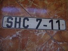 altes DDR Nummernschild