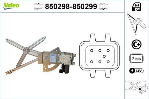 Valeo fensterheber 850298 für - valeo,