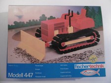 Fischertechnik Modell 447 Planierraupe Bulldozer Rennwagen Traktor Art Nr. 30447