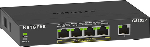 Netgear gs305p poe - netgear, 5