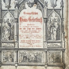 Antiquarisches Evangelische Gebetbuch Aus Ca. 1888