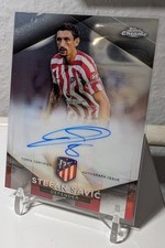 2022/23 Topps Chrome Atletico Madrid #AU-SS Stefan Savic Auto /75 numbered TUR