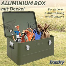 Aluminium Box mit Deckel Grün
