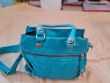 george gina lucy tasche petrolfarben aus weichem Leder auch mit Schultergurt