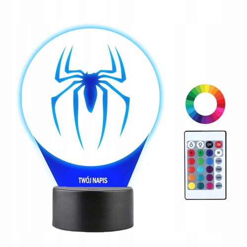 Led nachtlampe spiderman - 3d,