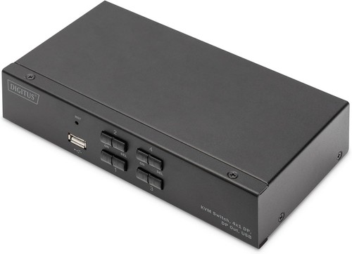Digitus kvm switch 4x1 dp - 4x1,