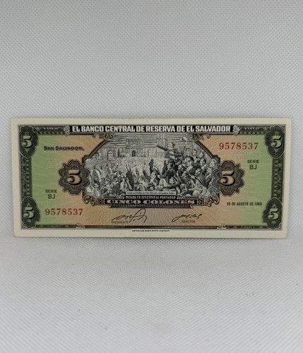 Banknote salvador 5 - banknote, el