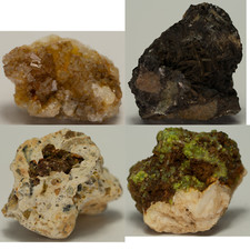 Konvolut 4 Mineralien