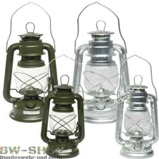 MILITÄR STURMLATERNE ZINK OLIV ÖL LAMPE PETROLEUMLAMPE CAMPING TREKKING LATERNE