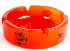 Jägermeister Glas Aschenbecher Ashtray kl. Ausführung orange satiniert