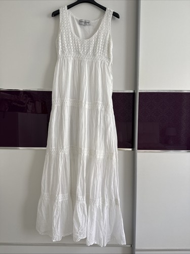 Sommer maxi kleid s - s, weiss