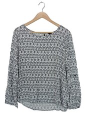 OPUS Langarm-Bluse Damen Bluse Gr. DE 40 hellgrau Casual-Look